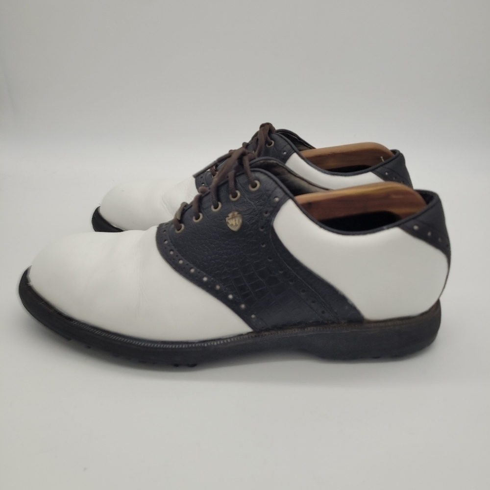 Walter Hagen White and Black Men's Athletic Golf Shoes